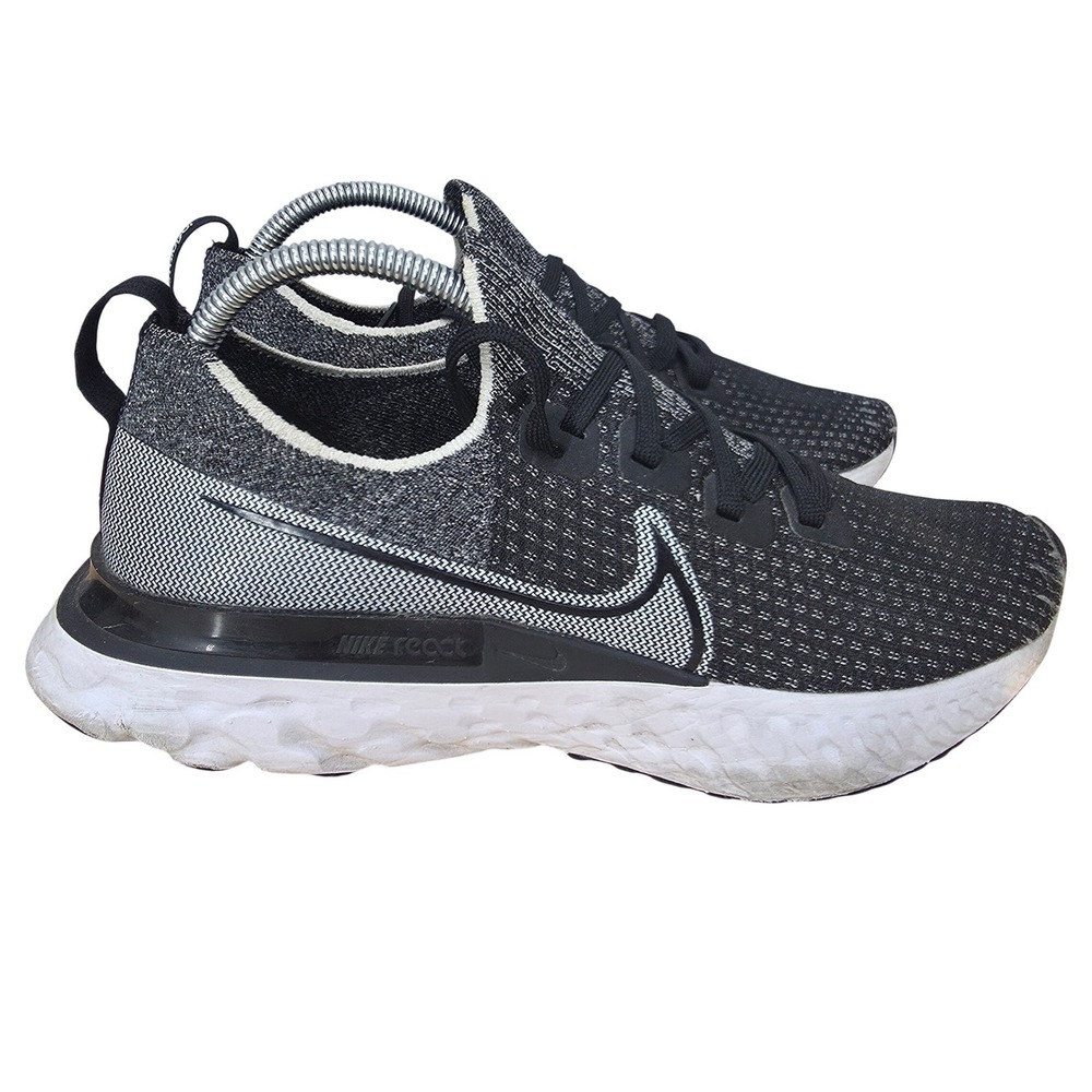 Nike React Infinity Run Flyknit 2 Womens Running Shoes Black Sneakers CD4372-012